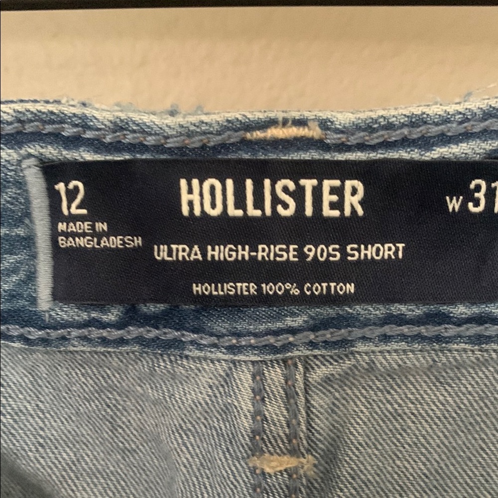 Hollister Light Blue Ultra High-Rise Shorts